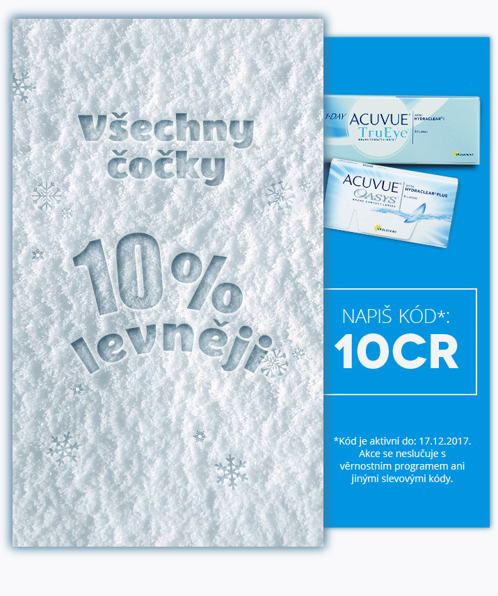 všechny čočky s 10% slevou
